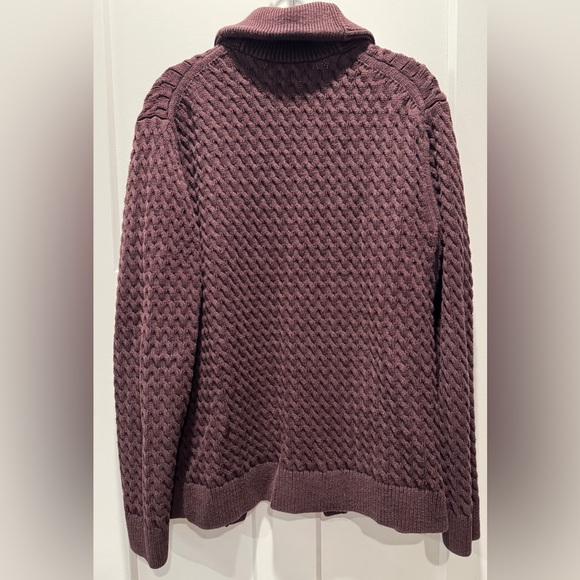 Banana Republic Maroon Knit Cowl Neck Cardigan - Picture 5 of 5